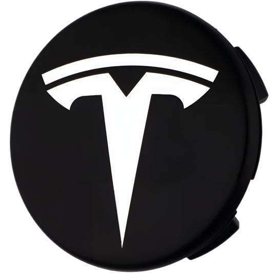 Tesla Hub Caps | Black White - Aftermarket