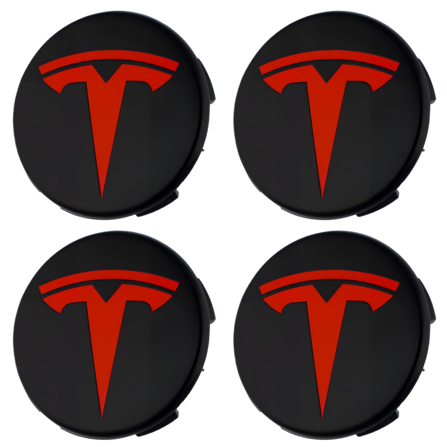 Tesla Radkappen | Schwarz Rot - Aftermarket