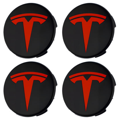 Tesla Radkappen | Schwarz Rot - Aftermarket