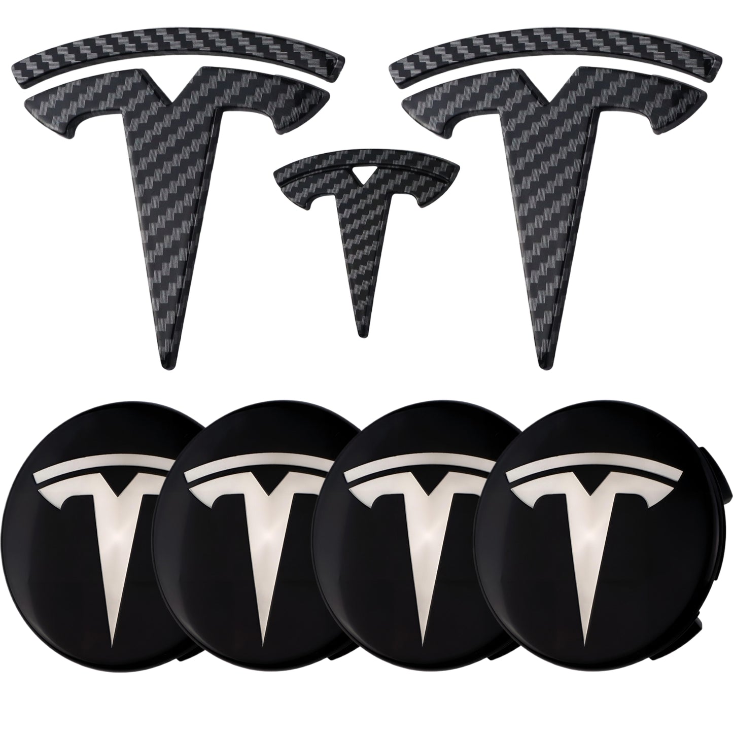 Tesla Emblem Overlay | Kohlefaser - Aftermarket