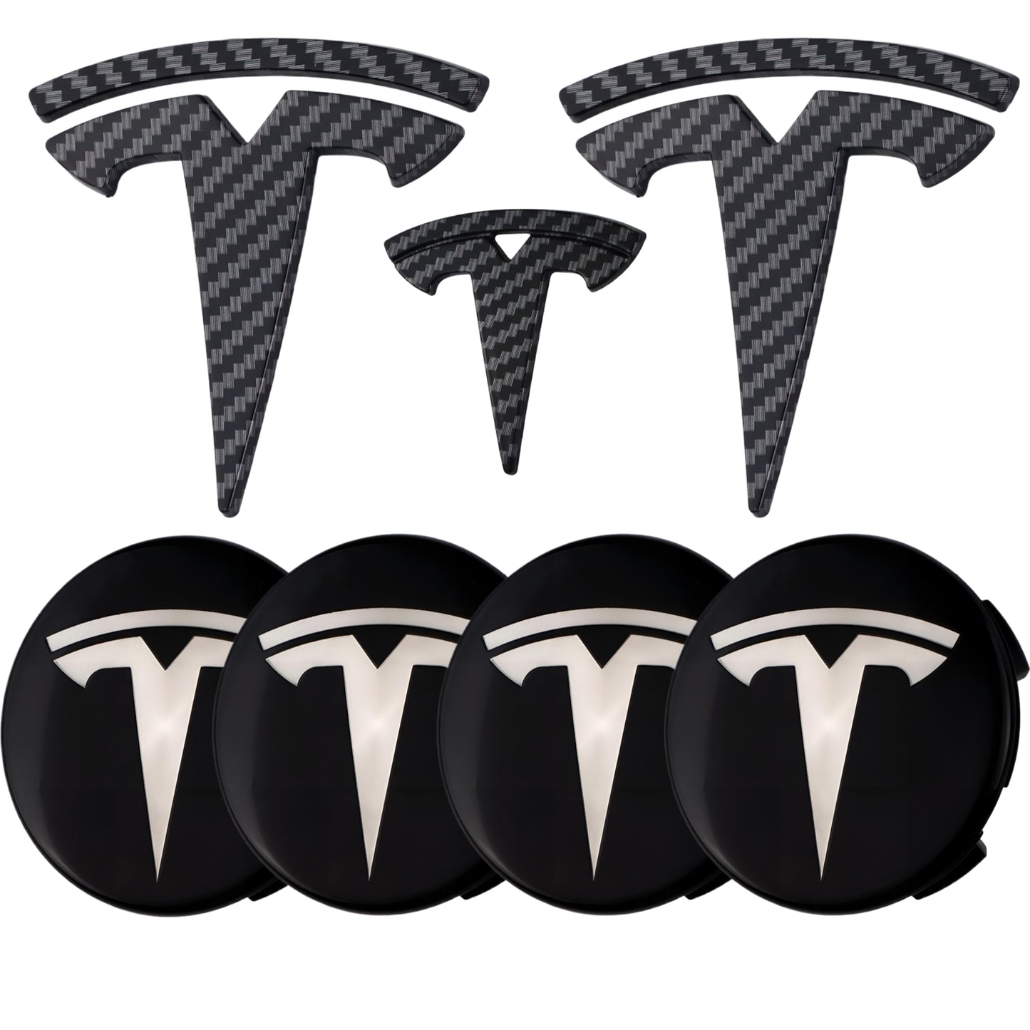 Tesla Emblem Overlay | Kohlefaser - Aftermarket