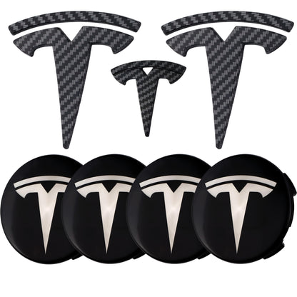 Tesla Emblem Overlay | Kohlefaser - Aftermarket