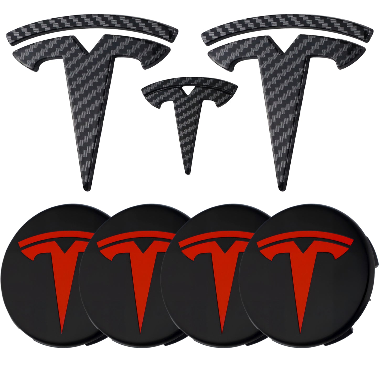 Tesla Emblem Overlay | Kohlefaser - Aftermarket