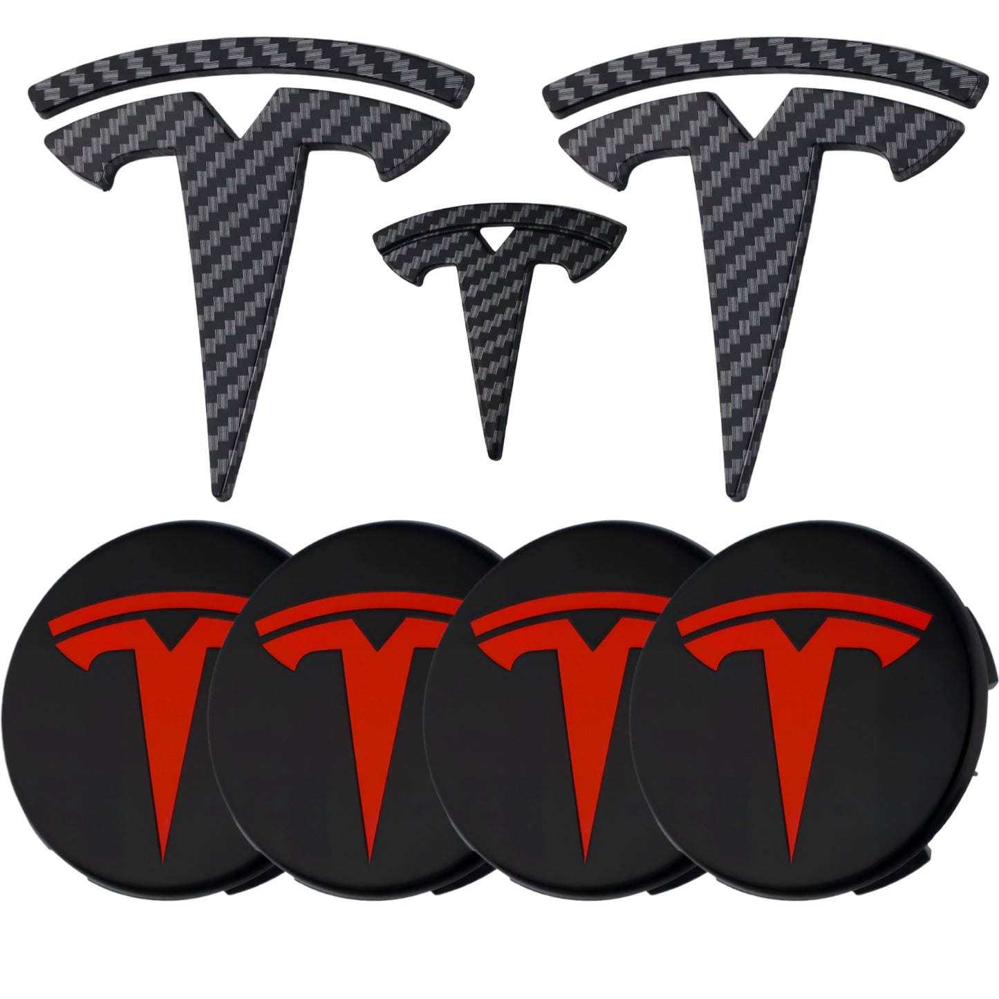 Tesla Emblem Overlay | Kohlefaser - Aftermarket