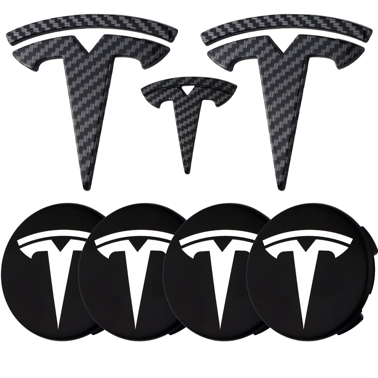 Tesla Emblem Overlay | Kohlefaser - Aftermarket
