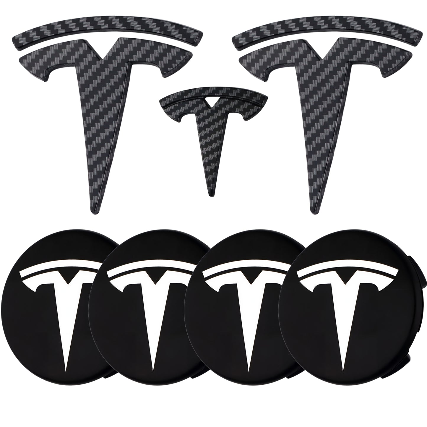 Tesla Emblem Overlay | Kohlefaser - Aftermarket
