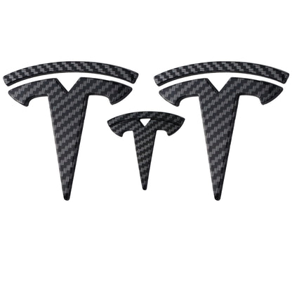 Tesla Emblem Overlay | Kohlefaser - Aftermarket