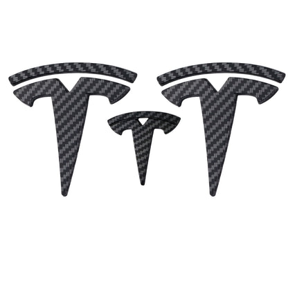 Tesla Emblem Overlay | Kohlefaser - Aftermarket
