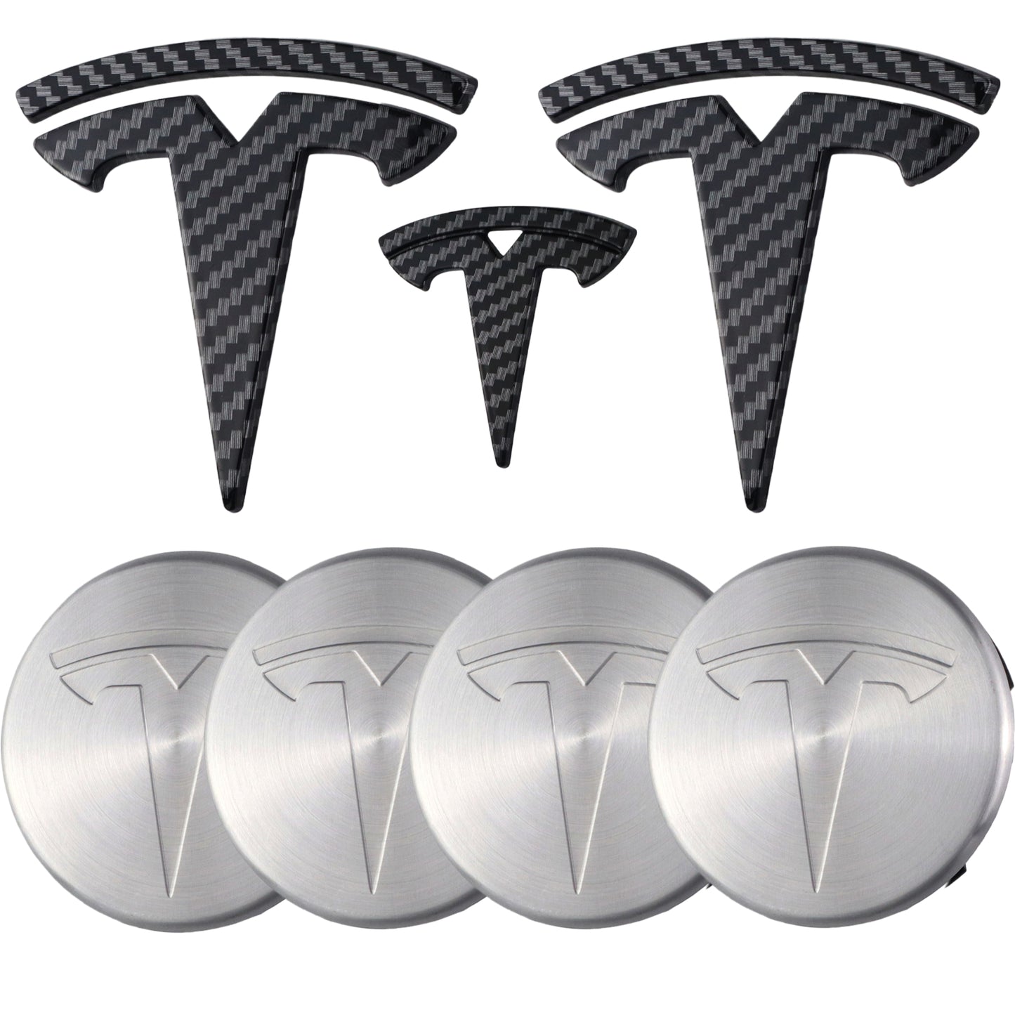 Tesla Emblem Overlay | Kohlefaser - Aftermarket