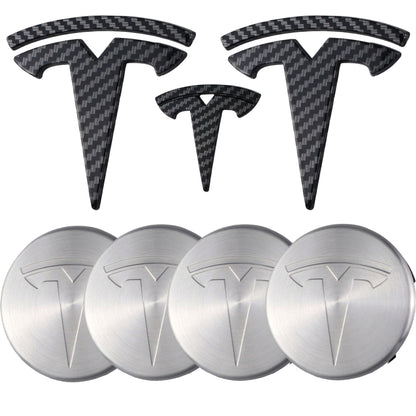 Tesla Emblem Overlay | Kohlefaser - Aftermarket