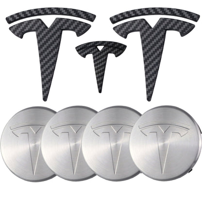 Tesla Emblem Overlay | Kohlefaser - Aftermarket