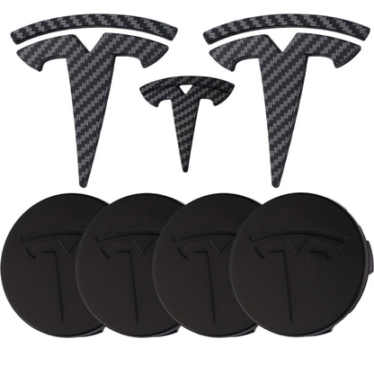 Tesla Emblem Overlay | Kohlefaser - Aftermarket