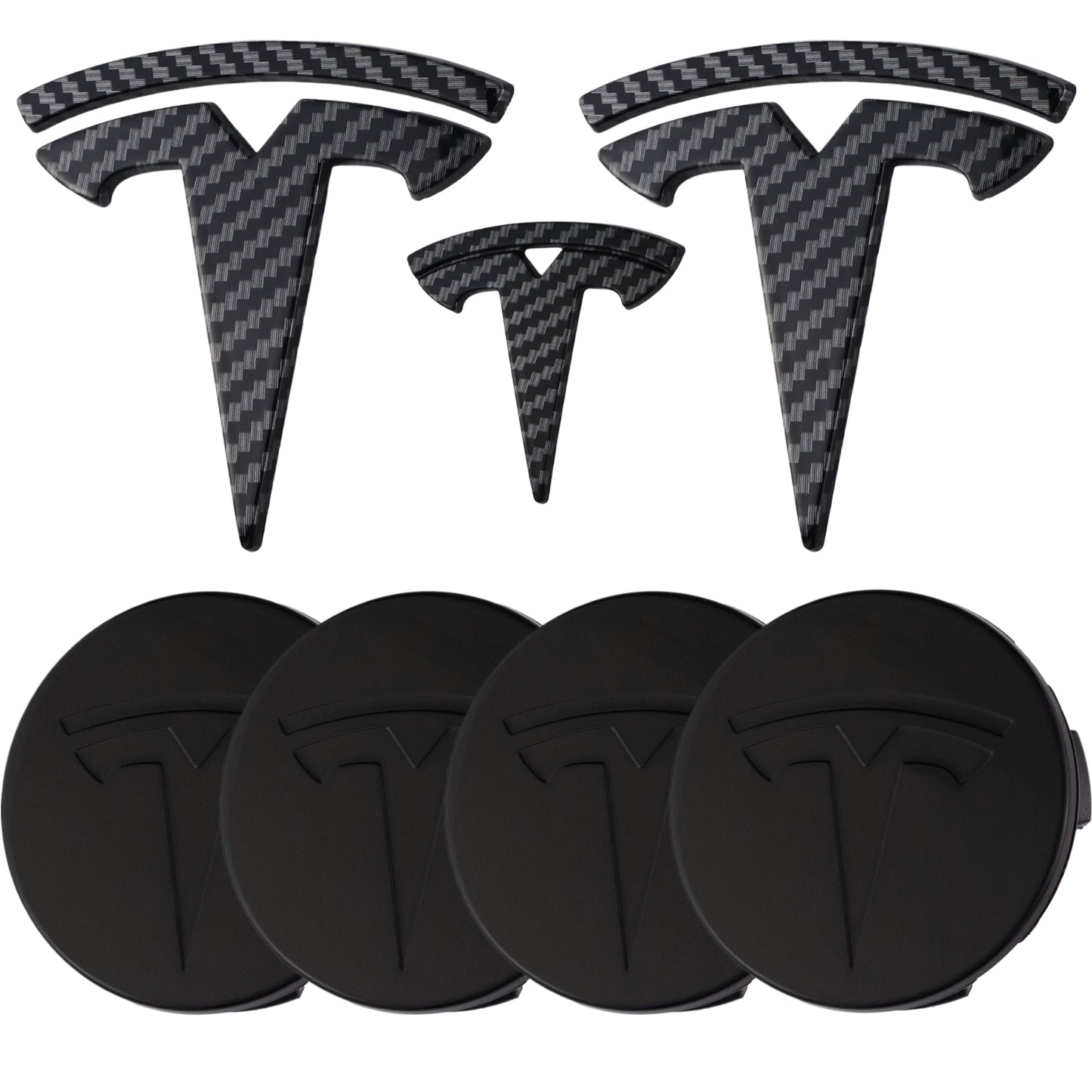 Tesla Emblem Overlay | Kohlefaser - Aftermarket