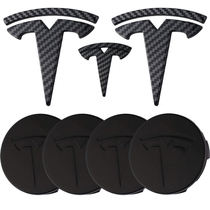 Tesla Emblem Overlay | Kohlefaser - Aftermarket