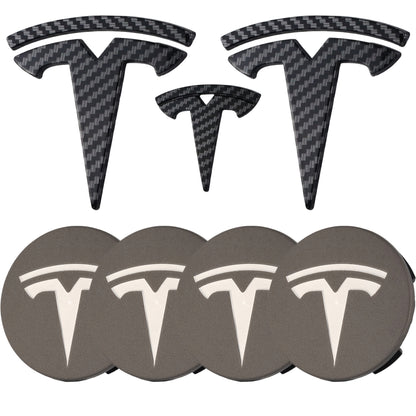 Tesla Emblem Overlay | Kohlefaser - Aftermarket