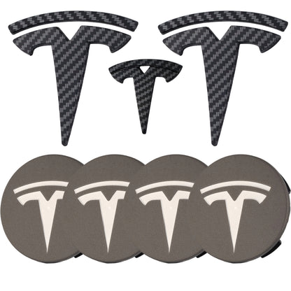 Tesla Emblem Overlay | Kohlefaser - Aftermarket