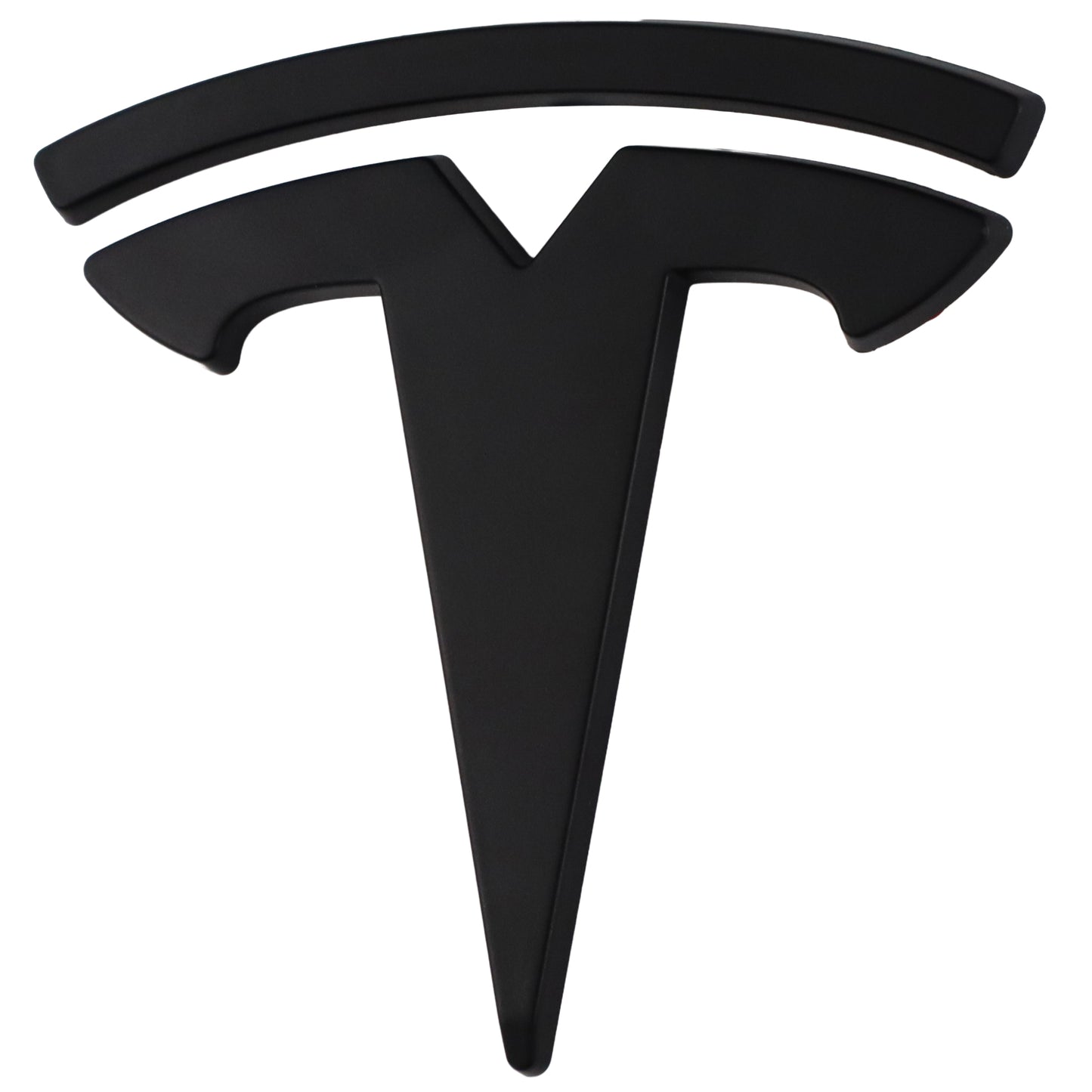 Tesla Emblem Overlay | Matte Black - Aftermarket