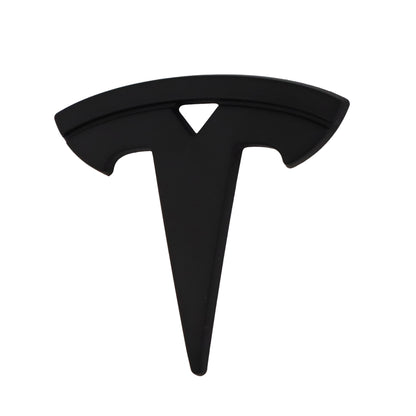 Tesla Emblem Overlay | Matte Black - Aftermarket