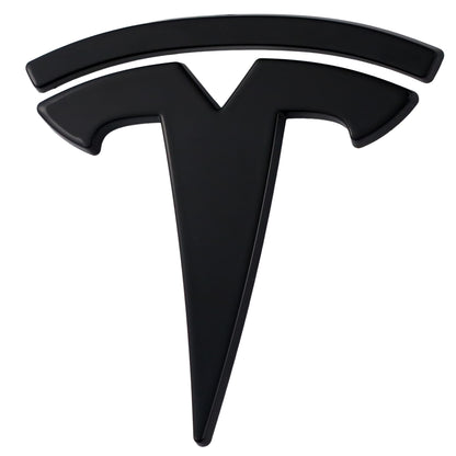 Tesla Emblem Overlay | Glänzend Schwarz - Aftermarket