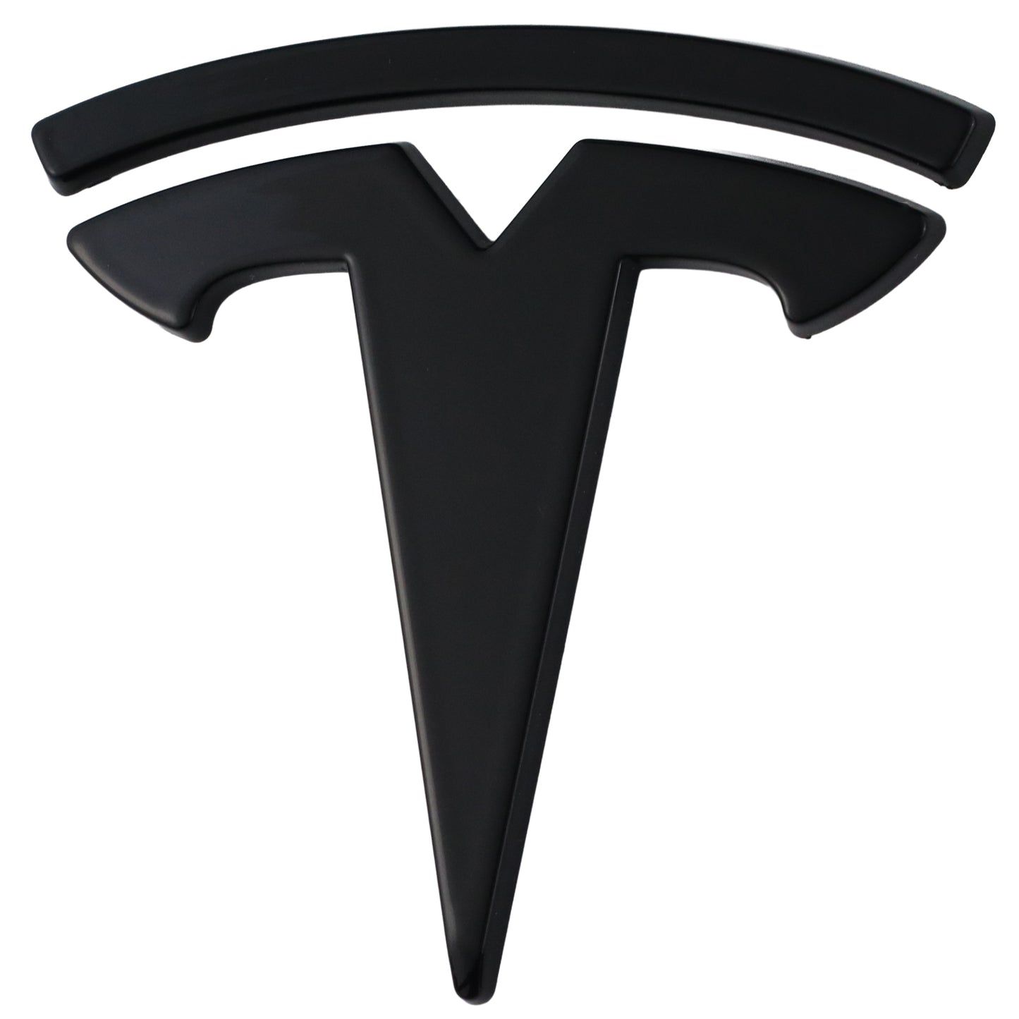 Tesla Emblem Overlay | Glänzend Schwarz - Aftermarket