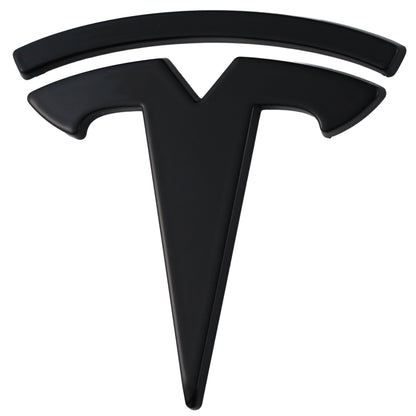 Tesla Emblem Overlay | Glänzend Schwarz - Aftermarket