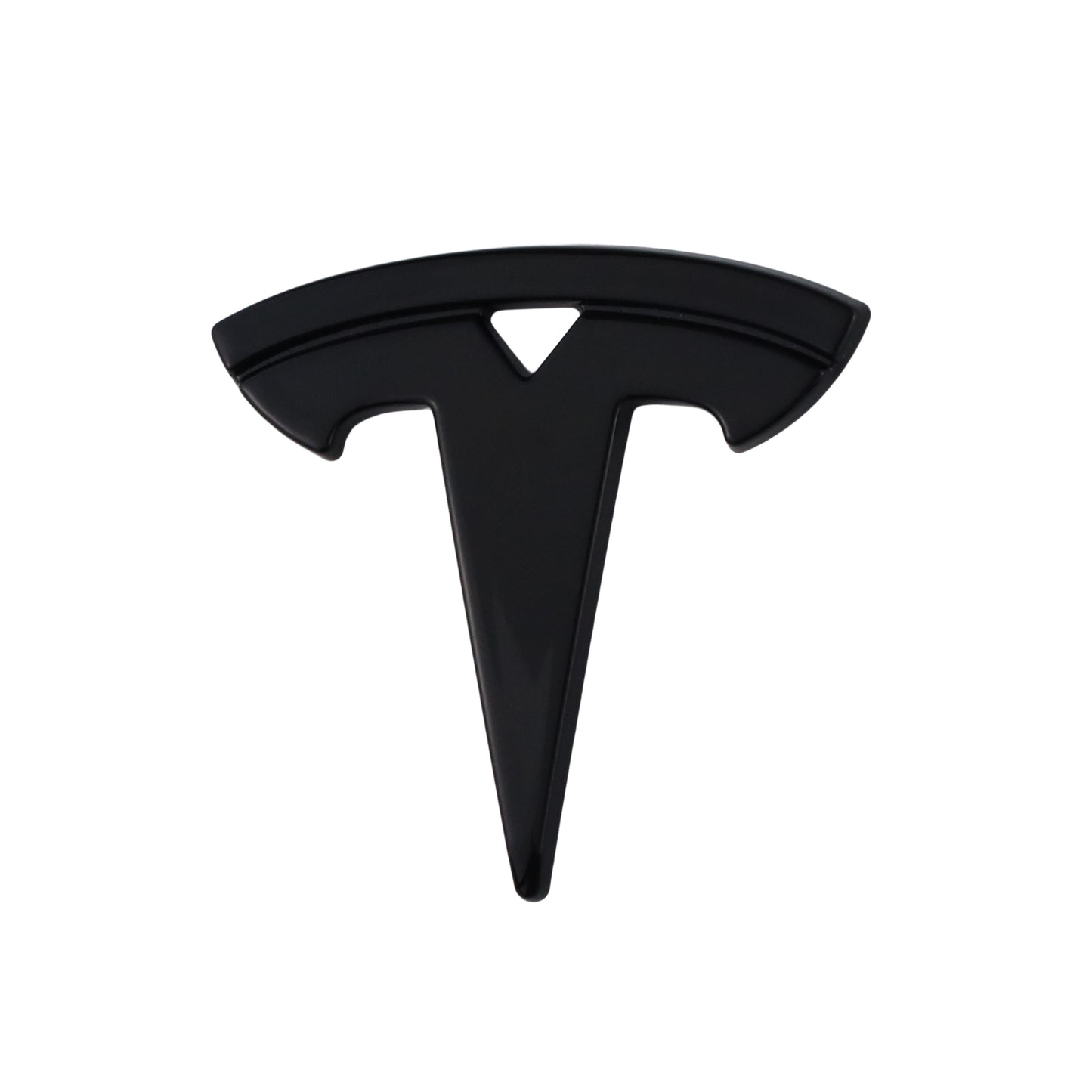 Tesla Emblem Overlay | Glänzend Schwarz - Aftermarket