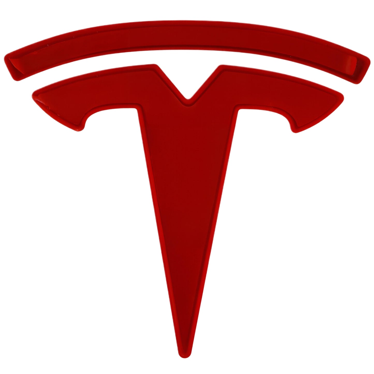 Tesla Emblem Overlay | Red - Aftermarket