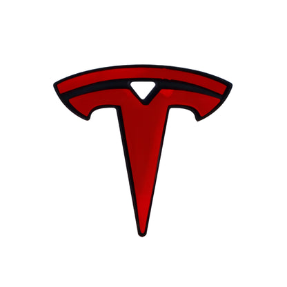 Tesla Emblem Overlay | Matte Black - Aftermarket