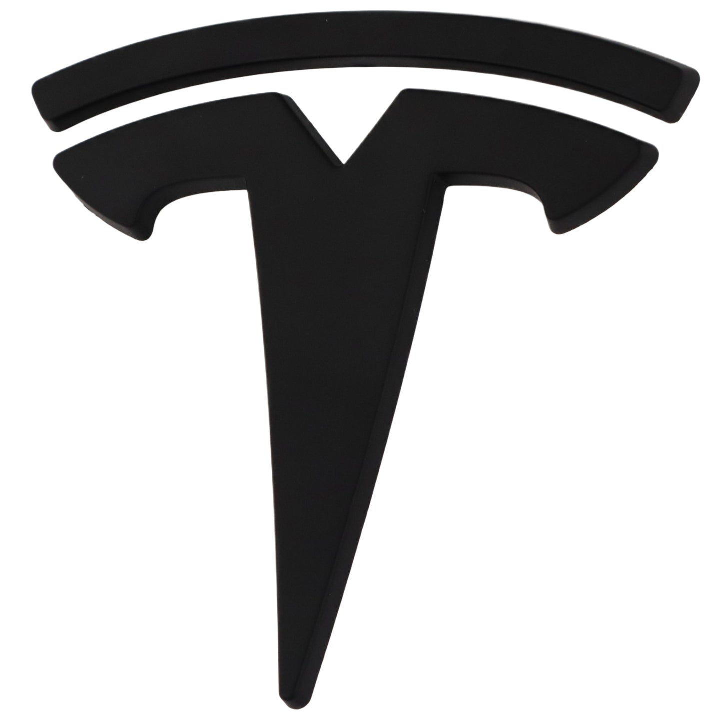 Tesla Emblem Overlay | Matte Black - Aftermarket