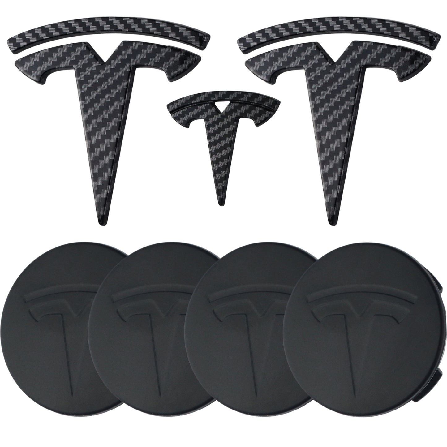 Tesla Emblem Overlay | Kohlefaser - Aftermarket