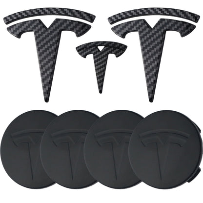 Tesla Emblem Overlay | Kohlefaser - Aftermarket