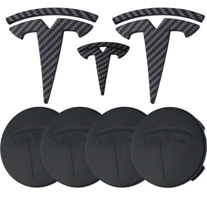 Tesla Emblem Overlay | Kohlefaser - Aftermarket