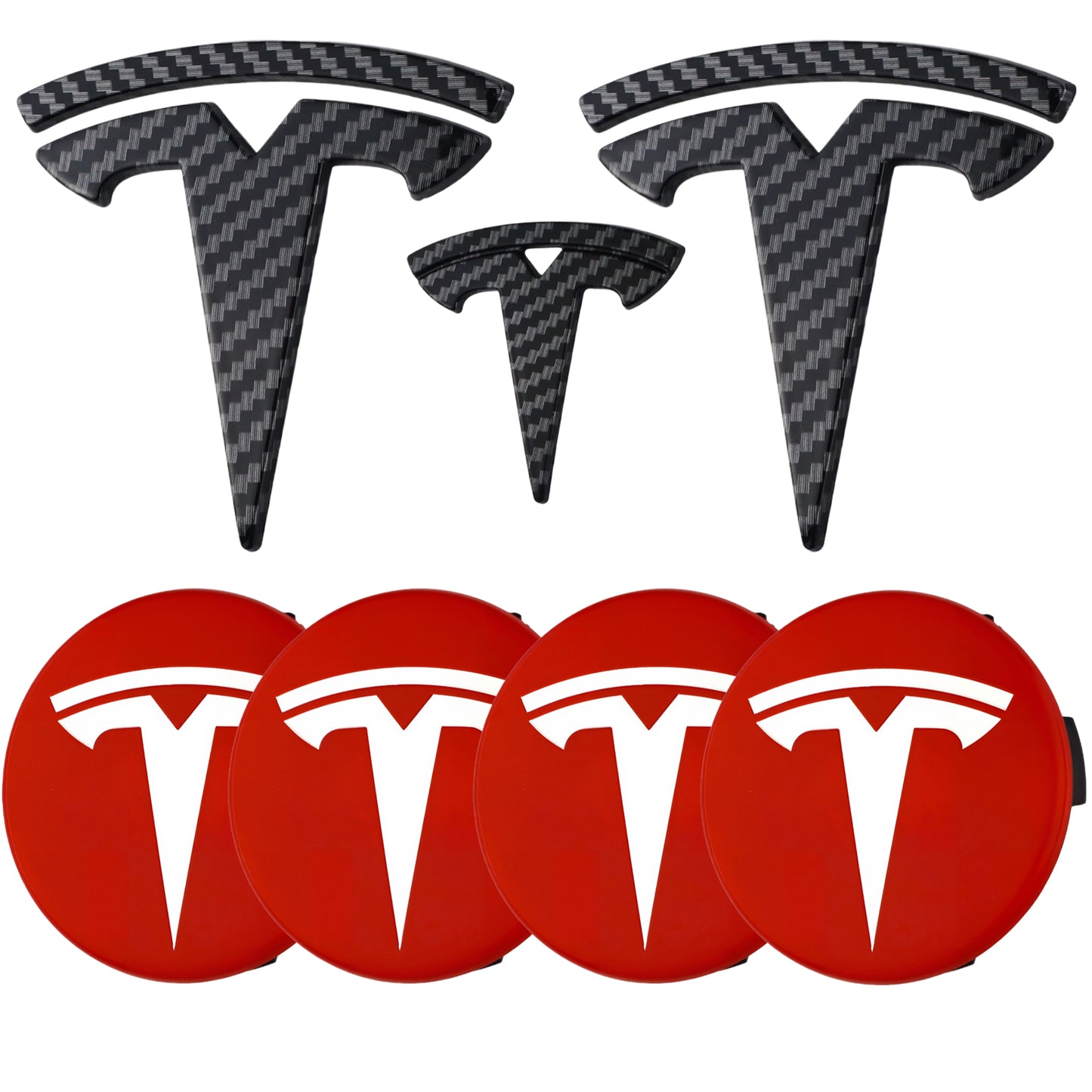 Tesla Emblem Overlay | Kohlefaser - Aftermarket